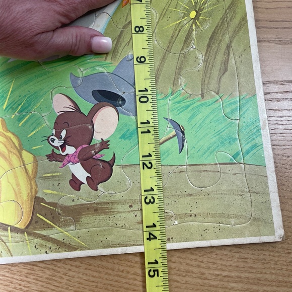 Vintage Whitman Tom & Jerry Frame Tray Puzzle No 4556 MGM 1969 Mining for Gold - Picture 8 of 8